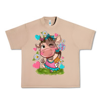 Burro little cute cow Urban Heavy Tee - NancyCooperArtShop