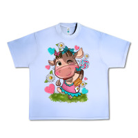 Grape Ice little cute cow Urban Heavy Tee - NancyCooperArtShop