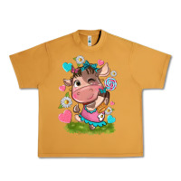 Peanut Butter little cute cow Urban Heavy Tee - NancyCooperArtShop