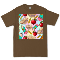 Cacao school seamless pattern Premium Tee - BundleAndBundleShop