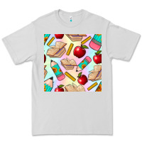 Dove Grey school seamless pattern Premium Tee - BundleAndBundleShop