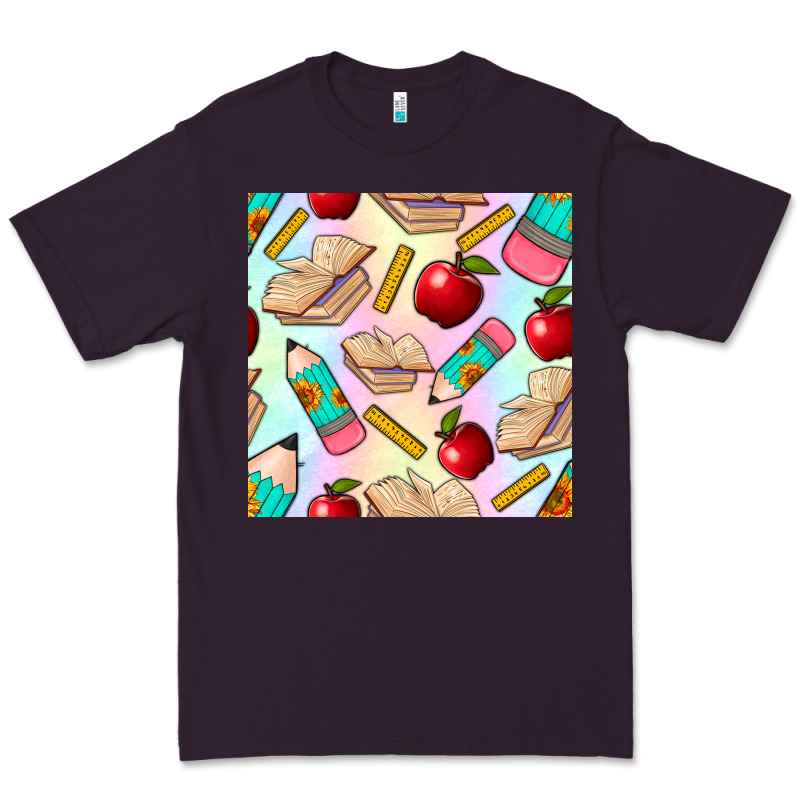 School Seamless Pattern Premium Tee by BundleAndBundleShop | Teevron