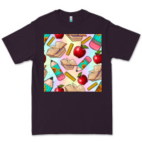 Plum school seamless pattern Premium Tee - BundleAndBundleShop
