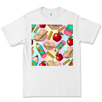White school seamless pattern Premium Tee - BundleAndBundleShop
