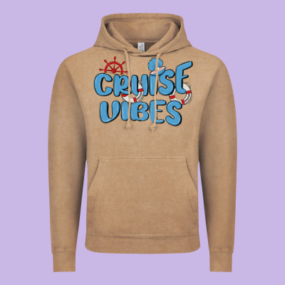 Cruise Vibes Vintage Hoodie Designed By Maliassmallbusiness