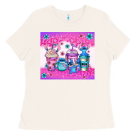 Bone stitch coffee cups Ladies Tee - Jasminsmagicworld