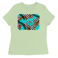 Matcha race day turquoise background Ladies Tee - AdoDesignShop