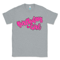 Heather Grey birthday girl Classic Tee - MaliasSmallBusiness
