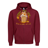 Burgundy Mommy Needs Some Pumpkin Spice Zipper Hoodie - texasbilliewilder