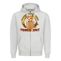 Dove Grey Mommy Needs Some Pumpkin Spice Zipper Hoodie - texasbilliewilder
