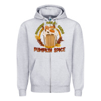 Heather Grey Mommy Needs Some Pumpkin Spice Zipper Hoodie - texasbilliewilder