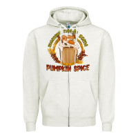 Oatmeal Heather Mommy Needs Some Pumpkin Spice Zipper Hoodie - texasbilliewilder