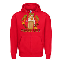 Red Mommy Needs Some Pumpkin Spice Zipper Hoodie - texasbilliewilder