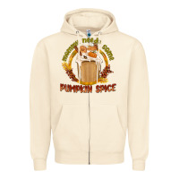 Sandshell Mommy Needs Some Pumpkin Spice Zipper Hoodie - texasbilliewilder