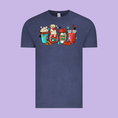 Dog Mama Golden Retriever Vintage Tee Designed By Maliassmallbusiness