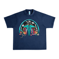 Navy nurse rainbow Urban Heavy Tee - NancyCooperArtShop
