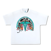 White nurse rainbow Urban Heavy Tee - NancyCooperArtShop