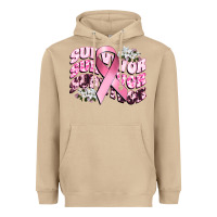 Mushroom survivor breast cancer Heavyweight Hoodie - CowGirlArtShop