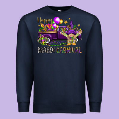 Happy Mardi Carnival With Truck Premium Sweatshirt Designed By Howdyjamesfarm