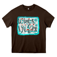 Chocolate Brown winter vibes Heavy Core Tee - JahusDesignShop