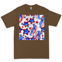 Cacao 4th of july flip flops seamless pattern Premium Tee - BundleAndBundleShop