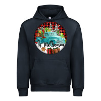 Navy Tis The Season Truck Urban Hoodie - FaDigitalArtStudio