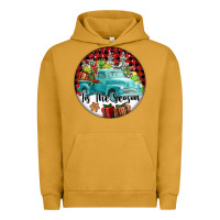 Pigment Peanut Butter Tis The Season Truck Urban Hoodie - FaDigitalArtStudio