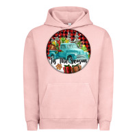 Pigment Salmon Tis The Season Truck Urban Hoodie - FaDigitalArtStudio