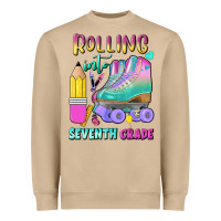 Mushroom rolling into seventh grade Heavyweight Sweatshirt - BundleAndBundleShop