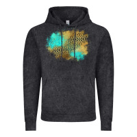 Vintage Black turquoise leopard patch Vintage Hoodie - Jasminsmagicworld