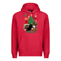 Cardinal ho ho ho meow Premium Hoodie - CowGirlArtShop