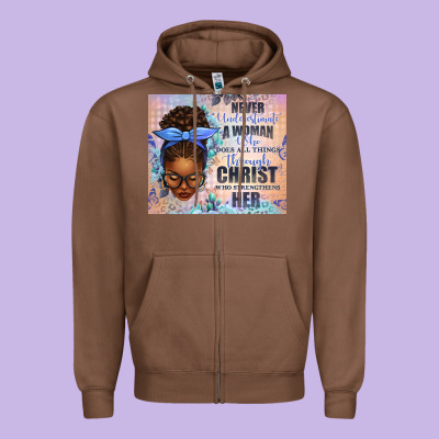 Never Underestimate A Woman Who Does Zipper Hoodie Designed By Texasbilliewilder