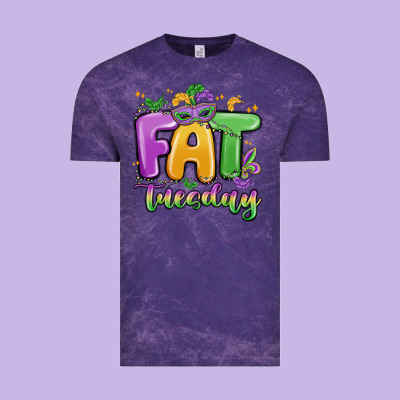 Fat Tuesday Vintage Tee Designed By Maliassmallbusiness