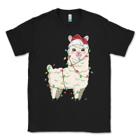 Black christmas llama Classic Tee - MaliasSmallBusiness