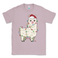 Lilac christmas llama Classic Tee - MaliasSmallBusiness