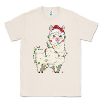 Natural christmas llama Classic Tee - MaliasSmallBusiness