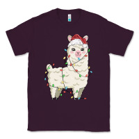 Plum christmas llama Classic Tee - MaliasSmallBusiness