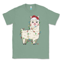 Sage christmas llama Classic Tee - MaliasSmallBusiness