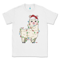 White christmas llama Classic Tee - MaliasSmallBusiness