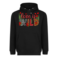 Black Love is wild Valentine's Day Heavyweight Hoodie - HowdyJamesFarm