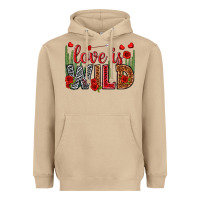 Mushroom Love is wild Valentine's Day Heavyweight Hoodie - HowdyJamesFarm