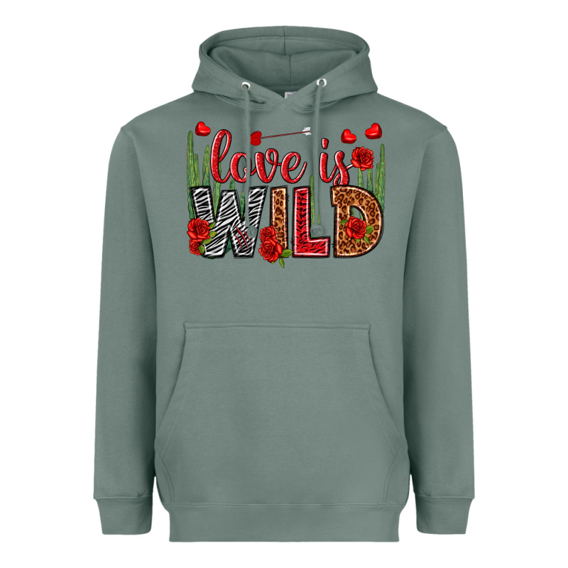 Love Is Wild Valentine's Day Heavyweight Hoodie by HowdyJamesFarm | Teevron