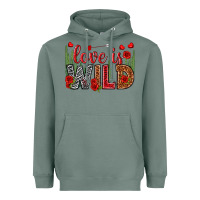 Sage Love is wild Valentine's Day Heavyweight Hoodie - HowdyJamesFarm