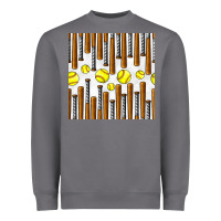 Storm softball bat seamless pattern Heavyweight Sweatshirt - BundleAndBundleShop