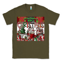 Army Green merry Christmas Classic Tee - CowhideDigitalArt
