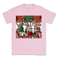 Bubblegum Pink merry Christmas Classic Tee - CowhideDigitalArt