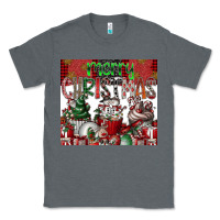 Charcoal Heather merry Christmas Classic Tee - CowhideDigitalArt