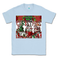 Dusty Blue merry Christmas Classic Tee - CowhideDigitalArt