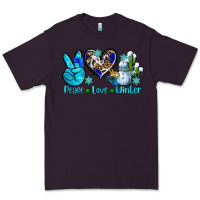 Plum peace love winter ado Premium Tee - AdoDesignShop