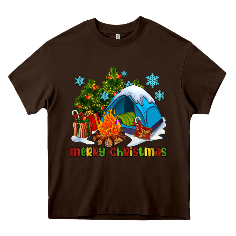 Merry Christmas Camp Heavy Core Tee by AdoDesignShop | Teevron